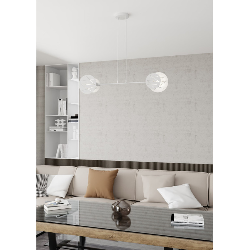 Lampa wisząca Emibig Xotic biała | Nowoczesny design E27