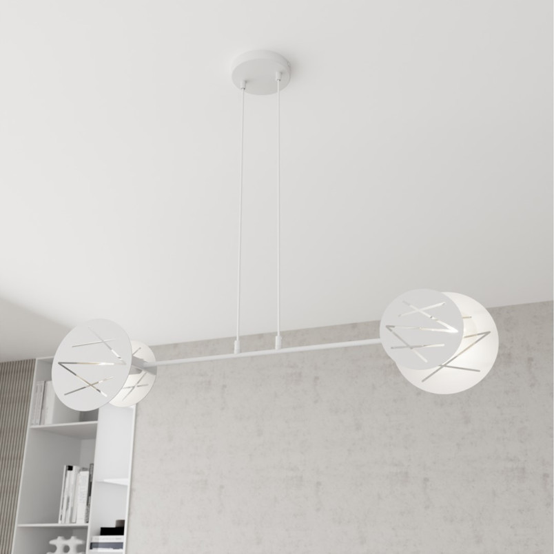 Lampa wisząca Emibig Xotic biała | Nowoczesny design E27