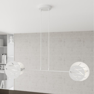 Lampa wisząca Emibig Xotic biała | Nowoczesny design E27