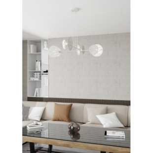 Lampa wisząca 4-punktowa Xotic biała Emibig - Nowoczesny design