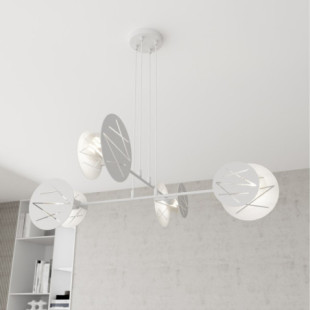 Lampa wisząca 4-punktowa Xotic biała Emibig - Nowoczesny design