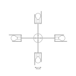 Lampa wisząca 4-punktowa Xotic biała Emibig - Nowoczesny design