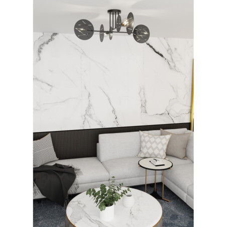 Lampa sufitowa Frick IV czarna Emibig | Nowoczesny design