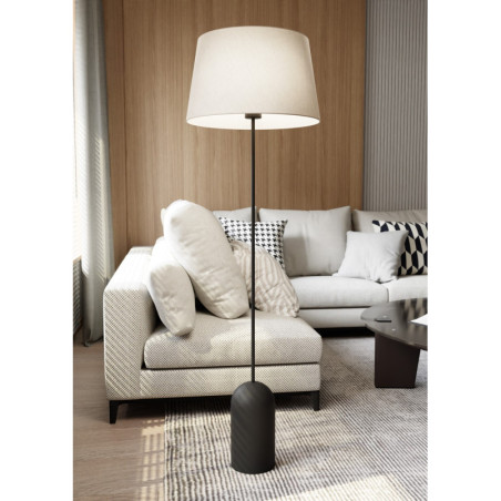 Lampa podłogowa Pearl | Beżowo-czarna, 150cm | Emibig
