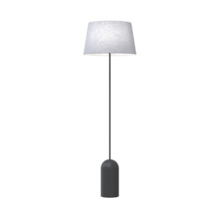 Lampa podłogowa z abażurem Pearl 44cm H150cm szaro-czarna Emibig