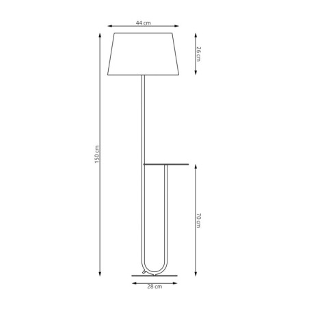 Lampa podłogowa Hotel beż/czarny Emibig | Komfort i funkcjonalność