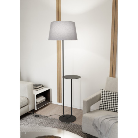 Lampa podłogowa Hotel szary/czarny Emibig - Komfort i styl