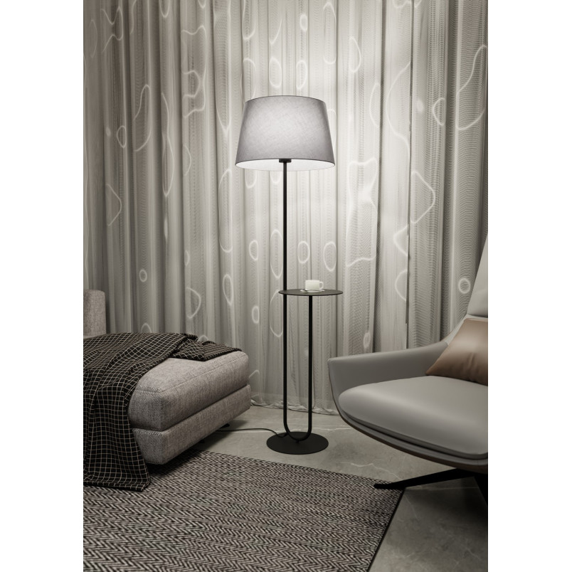 Lampa podłogowa Hotel szary/czarny Emibig - Komfort i styl