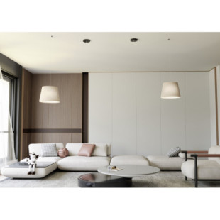 Lampa wisząca pająk Emibig Ascot - beżowa, E27 | Sklep z lampami