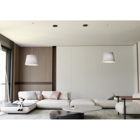 Lampa Wisząca Pająk Ascot Szara Emibig | Salon, Kuchnia