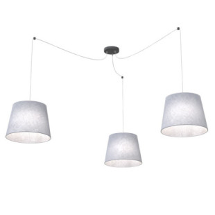 Lampa wisząca Ascot - Emibig, szara, 3 abażury - Kup teraz!