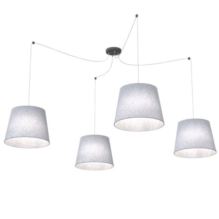 Lampa wisząca pająk Ascot szara Emibig - Stylowe oświetlenie
