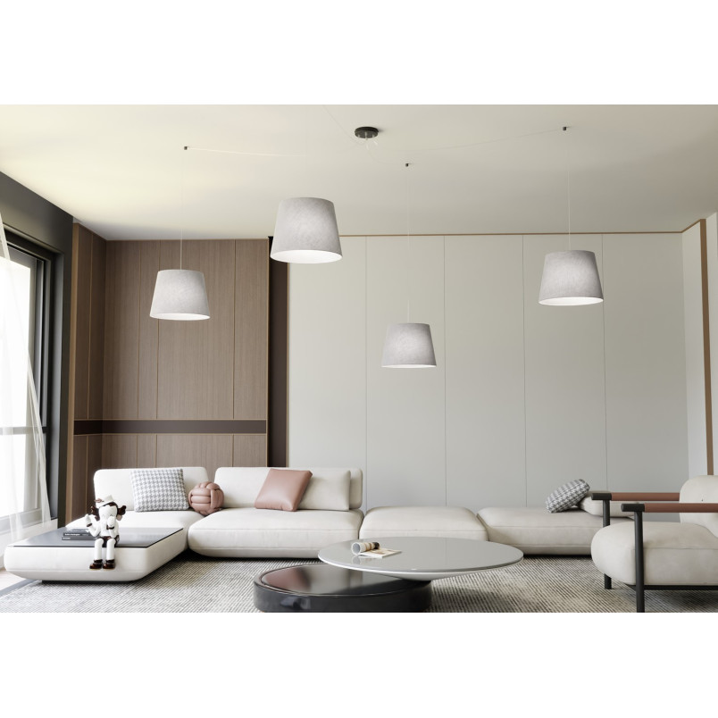 Lampa wisząca pająk Ascot szara Emibig - Stylowe oświetlenie