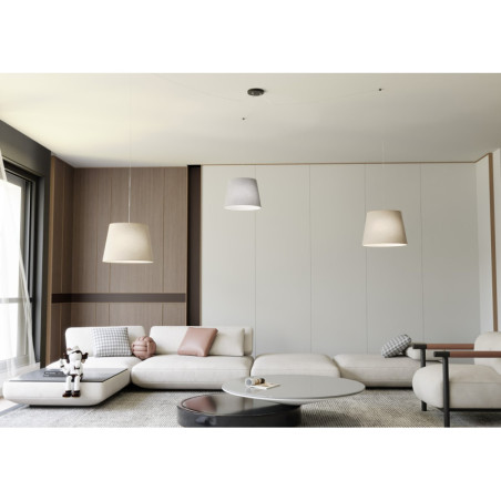Lampa wisząca pająk Ascot | Szara i beżowa | Emibig