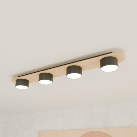 Plafon Diaz IV Emibig | Owalny, 4 punkty, Loft | Sklep z lampami