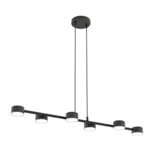 Lampa wisząca Megara VI czarna Emibig | Nowoczesne oświetlenie