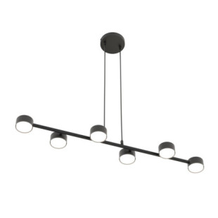 Lampa wisząca Megara VI czarna Emibig | Nowoczesne oświetlenie