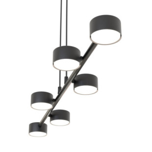 Lampa wisząca Megara VI czarna Emibig | Nowoczesne oświetlenie