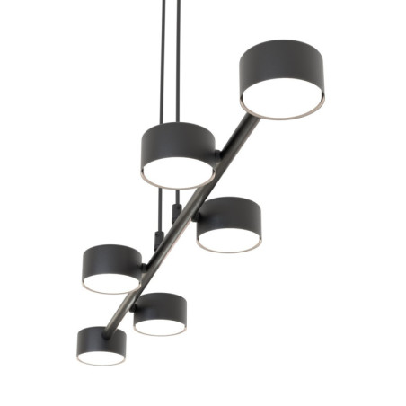 Lampa wisząca Megara VI czarna Emibig | Nowoczesne oświetlenie