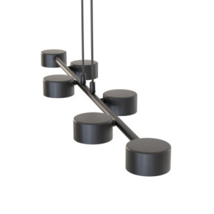 Lampa wisząca Megara VI czarna Emibig | Nowoczesne oświetlenie