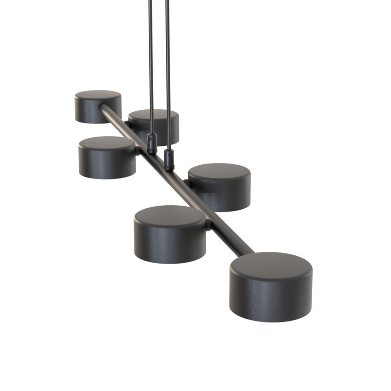 Lampa wisząca Megara VI czarna Emibig | Nowoczesne oświetlenie