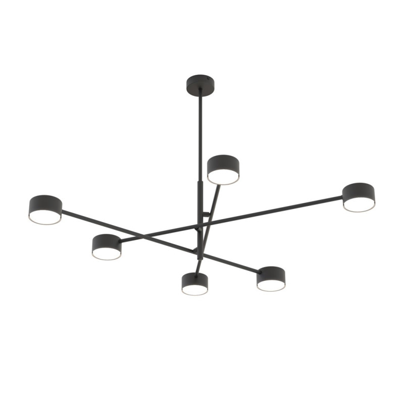 Lampa sufitowa Natsu VI - Emibig, 6 punktów, czarna - Kup online!