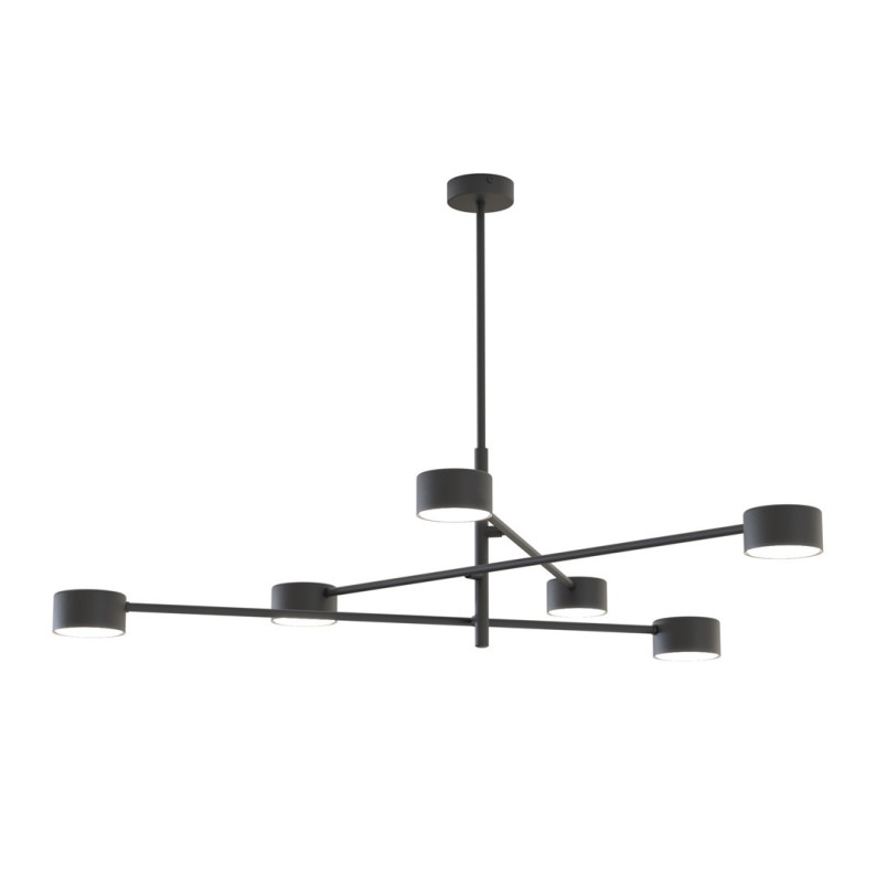 Lampa sufitowa Natsu VI - Emibig, 6 punktów, czarna - Kup online!