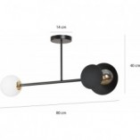 Lampa sufitowa szklana Minerva II 80cm | Emibig - Sklep z lampami