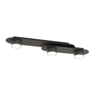 Plafon owalny Stilo III 70cm czarny Emibig - Nowoczesne oświetlenie