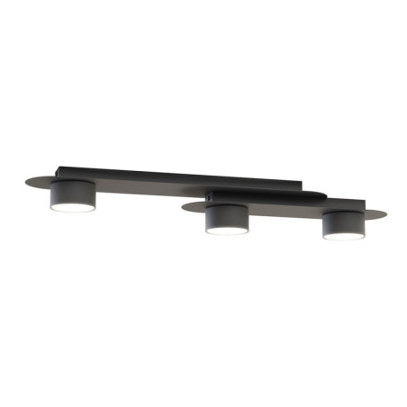 Plafon owalny Stilo III 70cm czarny Emibig - Nowoczesne oświetlenie