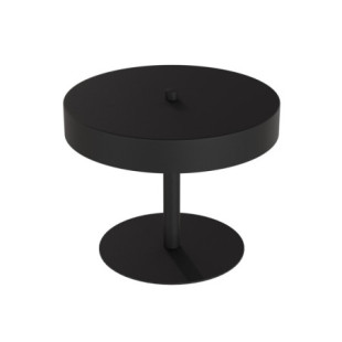 Lampa stołowa z płaskim kloszem Nemo 20cm H16cm czarna Emibig