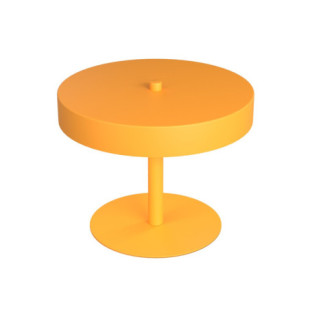 Lampa stołowa z płaskim kloszem Nemo 20cm H16cm pomarańczowa Emibig