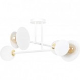 Lampa Sufitowa Szkło Minerva IV 80cm Biała Emibig | Sklep Lamp