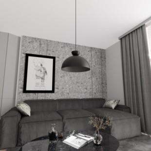 Lampa Wisząca Czarna Emibig Lunaro 40cm - Elegancki Design