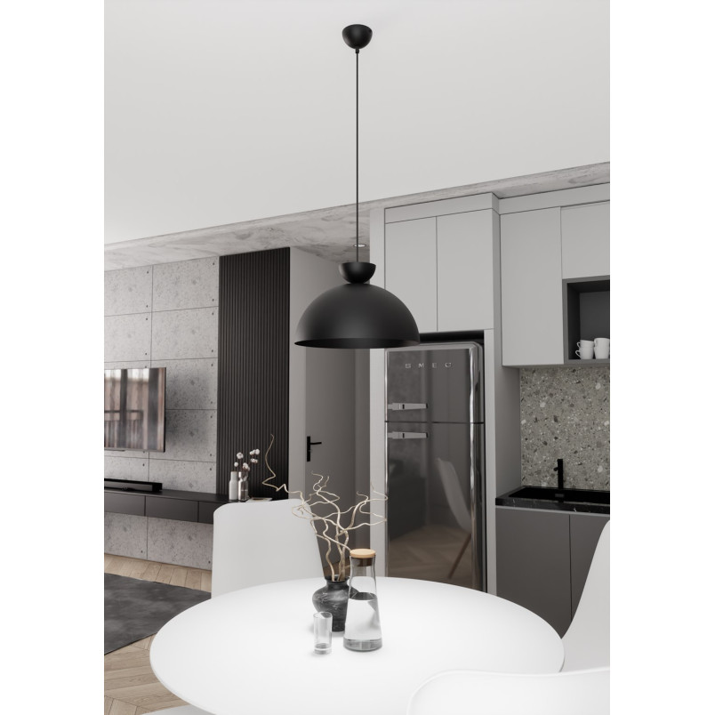 Lampa Wisząca Czarna Emibig Lunaro 40cm - Elegancki Design