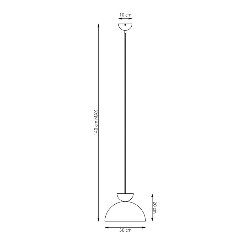 Lampa wisząca Lunaro - zielona/czarna Emibig | Sklep z lampami