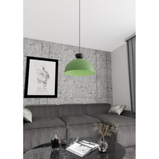 Lampa Wisząca Lunaro Zielona/Czarna Emibig - 40cm | Sklep z Lampami