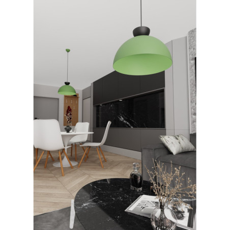 Lampa Wisząca Lunaro Zielona/Czarna Emibig - 40cm | Sklep z Lampami