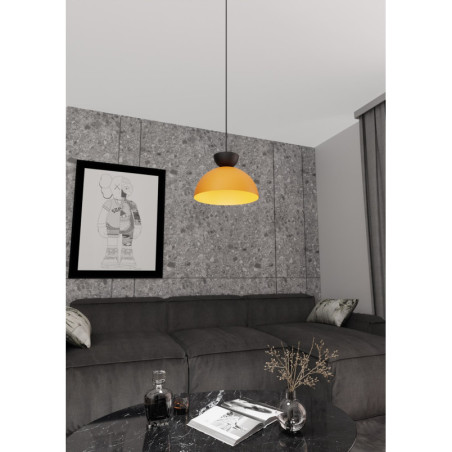 Lampa wisząca Lunaro - Emibig | Pomarańczowa, Metalowa