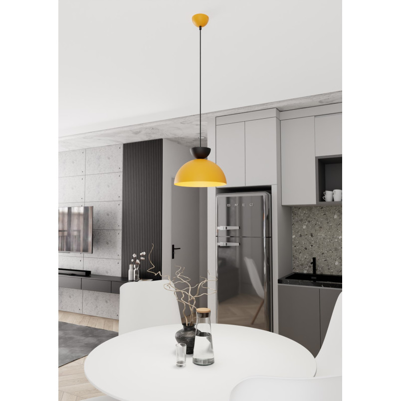 Lampa wisząca Lunaro - Emibig | Pomarańczowa, Metalowa