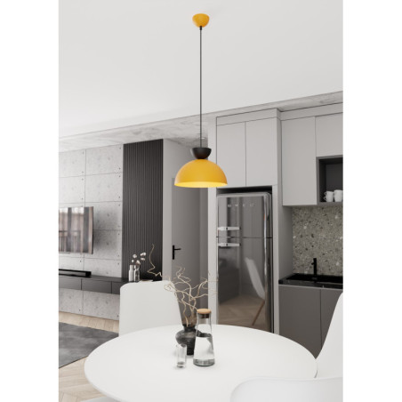 Lampa wisząca Lunaro - Emibig | Pomarańczowa, Metalowa