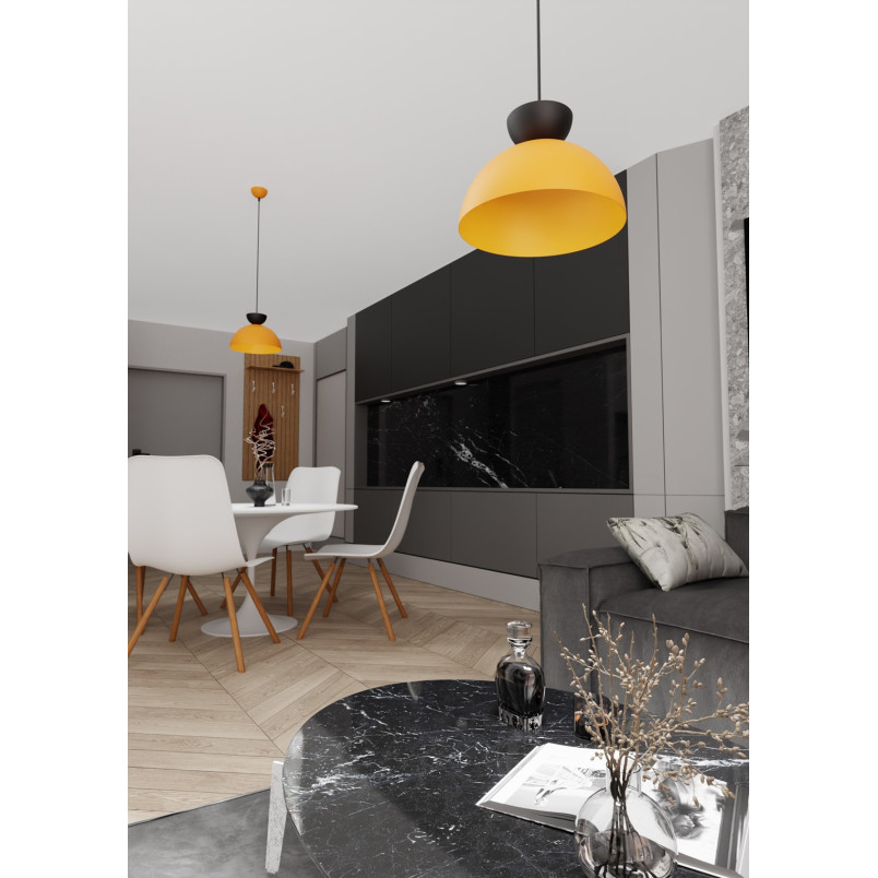 Lampa wisząca Lunaro - Emibig | Pomarańczowa, Metalowa