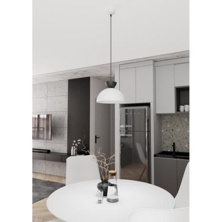 Lampa wisząca Lunaro Emibig | Biały/Czarny | Kup online