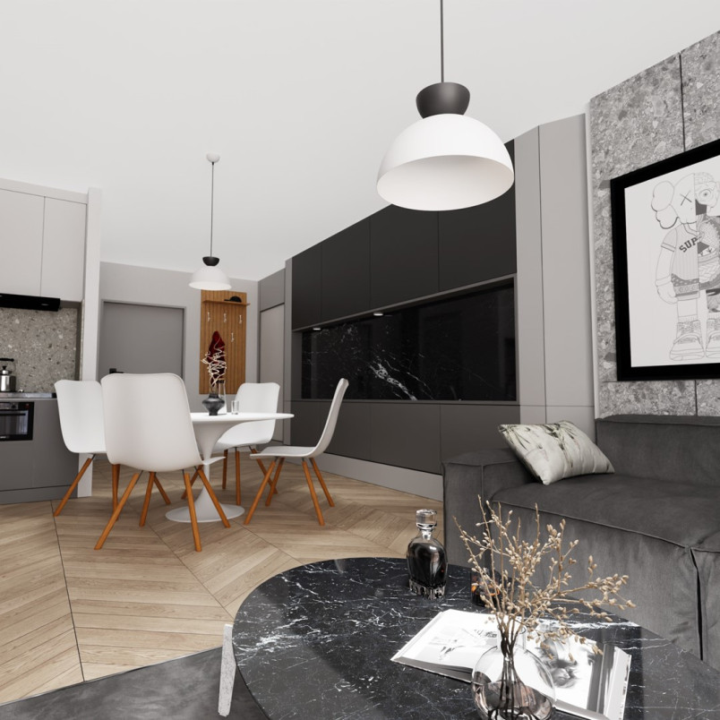Lampa wisząca Lunaro Emibig | Biały/Czarny | Kup online