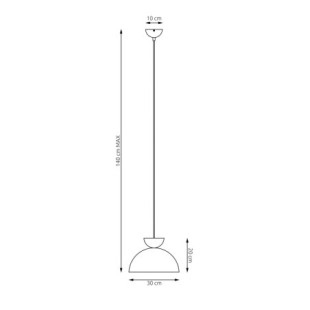 Lampa wisząca Lunaro Emibig | Biały/Czarny | Kup online