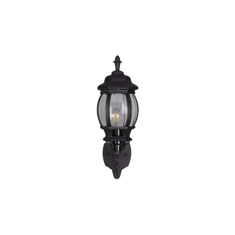 Kinkiet zewnętrzny Elvo Up czarny Trio - Lampa do ogrodu