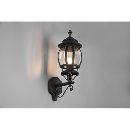 Kinkiet zewnętrzny Elvo Up czarny Trio - Lampa do ogrodu