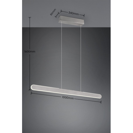 Lampa wisząca LED Trio Helios 100cm - Nowoczesny Design