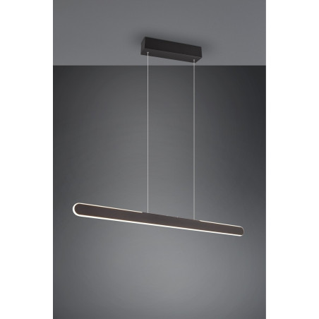 Lampa wisząca Helios LED 100cm czarny Trio - Nowoczesne Oświetlenie