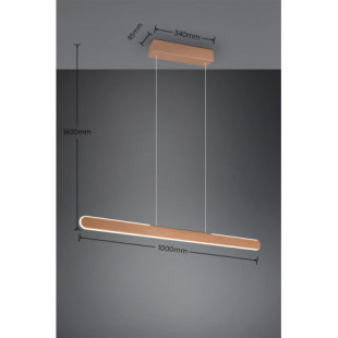 Lampa wisząca LED Trio Helios 100cm | Nowoczesny Design